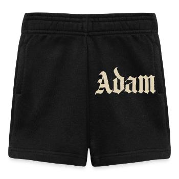 Adam Gothic Script Tee - Baby Shorts - Schwarz - Vorne