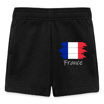 Drapeau français - Short Bébé - noir - Devant
