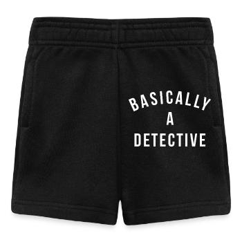 En gros, un jeu de mots de détective - Short Bébé - noir - Devant