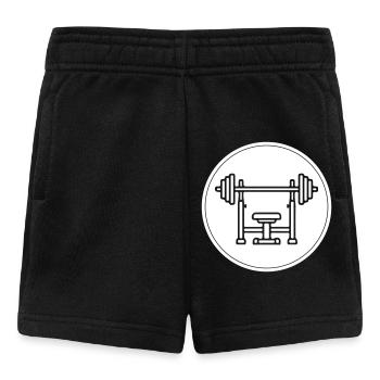 Weight bench bench press - Baby Shorts - black - Front
