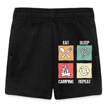 Camping Bonfire Camp Life Forest Camper - Baby Shorts - black - Front