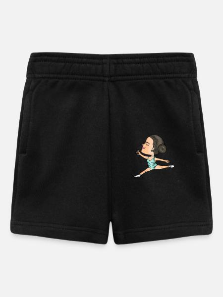 Danseur d’illustration dans le style Chibi - Short Bébé - noir