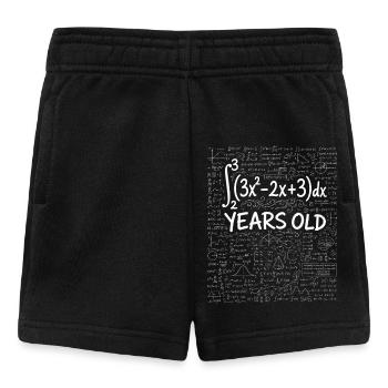 17th Birthday Calculus Math Geek Funny - Baby Shorts - black - Front