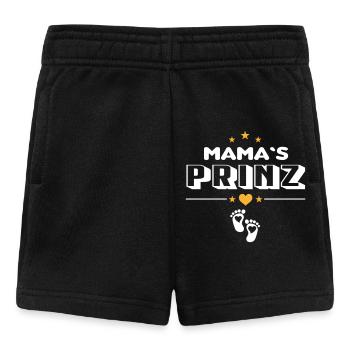 Mamas Prinz Liebling Baby Säugling - Baby Shorts - Schwarz - Vorne