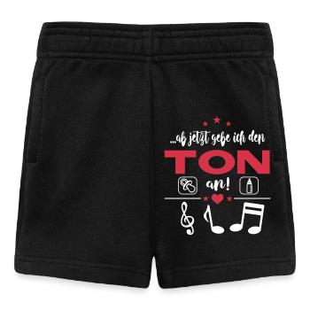 Ton angeben Geschrei Gebrüll - Baby Shorts - Schwarz - Vorne