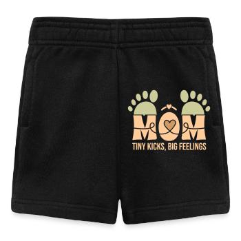 Tiny Kicks, Big Feelings – A Mother's Bond - Baby Shorts - black - Front