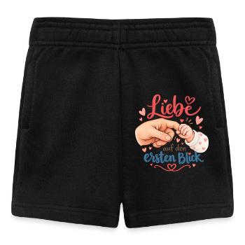 Liebe auf den ersten Blick - Baby Shorts - Schwarz - Vorne