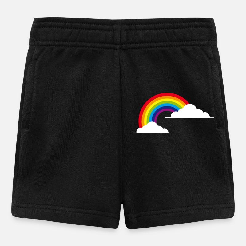 arc-en-ciel - Short Bébé - noir
