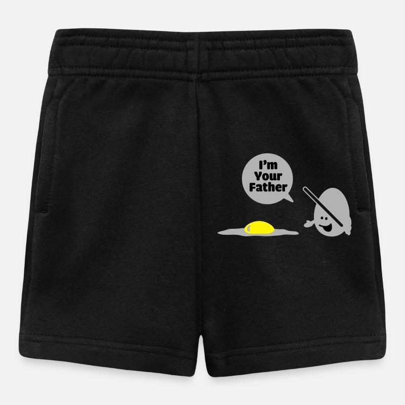 egg vader - Short Bébé - noir