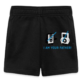 darth vader vs pod - Baby Shorts - black - Front