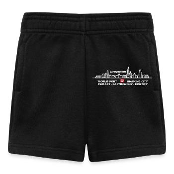 Antwerp trading city and art city skyline - Baby Shorts - black - Front
