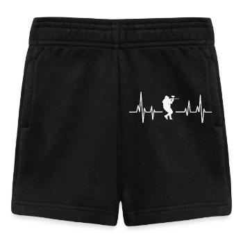 Rythme cardiaque de paintball - Short Bébé - noir - Devant