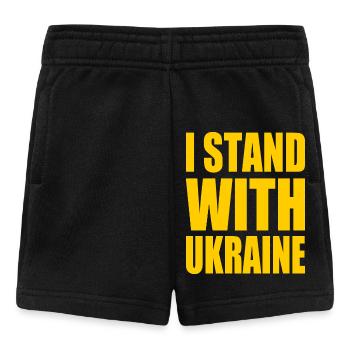 I stand with ukraine - Baby Shorts - Schwarz - Vorne