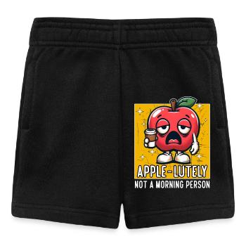 APPLE-LUTELY KEIN MORGENMENSCH - Baby Shorts - Schwarz - Vorne