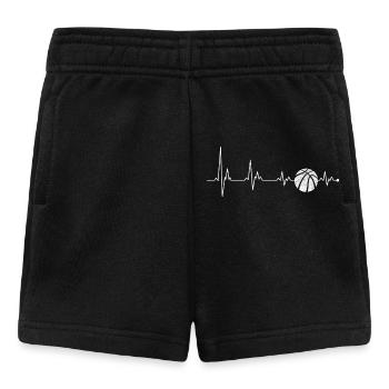 Heartbeat Pulse mit Basketball - Baby Shorts - Schwarz - Vorne