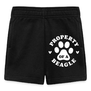 Propriété d’un Beagle - Short Bébé - noir - Devant