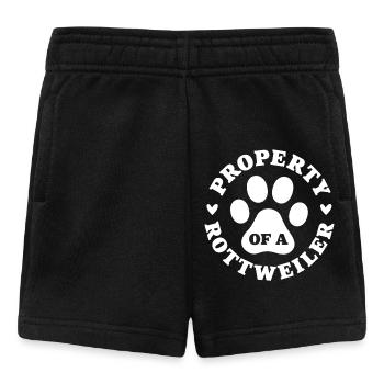 Propriété d’un Rottweiler - Short Bébé - noir - Devant