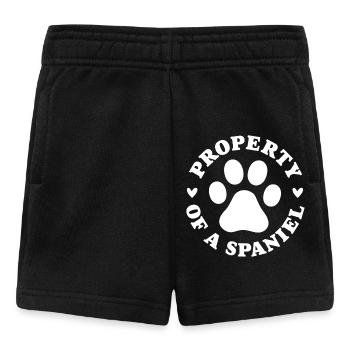 Eigentum eines Spaniels - Baby Shorts - Schwarz - Vorne