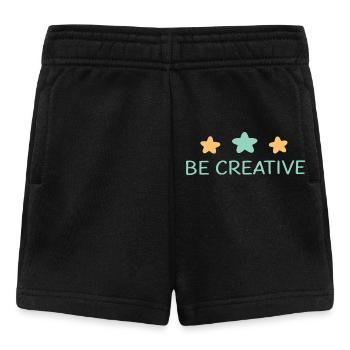 Werden Sie kreativ: Pastel Stars - Baby Shorts - Schwarz - Vorne