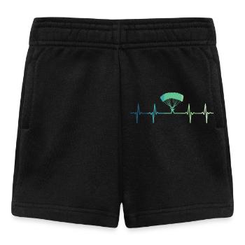 Paragliding heartbeat paraglider - Baby Shorts - black - Front