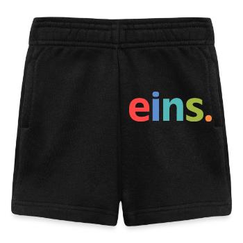1st birthday one 1 year - Baby Shorts - black - Front