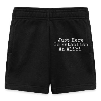Ein Alibi etablieren – lustiges True-Crime - Baby Shorts - Schwarz - Vorne