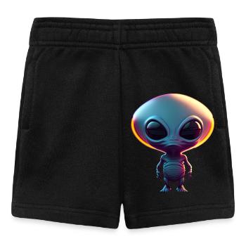 Joyeux Halloween mignon extraterrestre effrayant drôle effrayant - Short Bébé - noir - Devant
