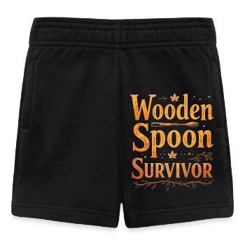 Holzlöffel Survivor Champion Lustig - Baby Shorts - Schwarz - Vorne