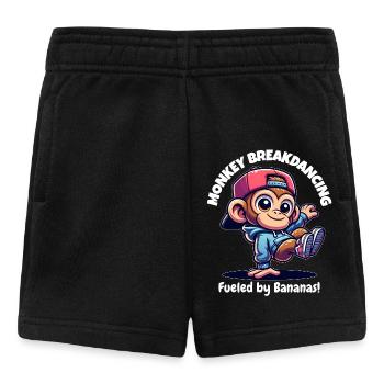 Singe breakdancer - Short Bébé - noir - Devant