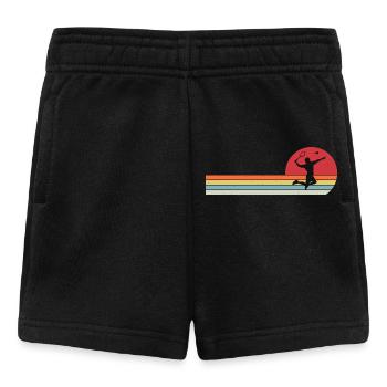 retro badminton  - Short Bébé - noir - Devant