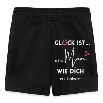 liebevolles Geschenk für die Mami zum Muttertag - Baby Shorts - Schwarz - Vorne