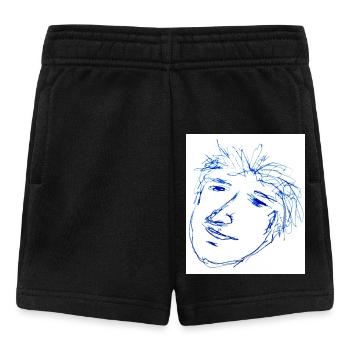 Quick Sketch Portrait wirres Haar - Baby Shorts - Schwarz - Vorne