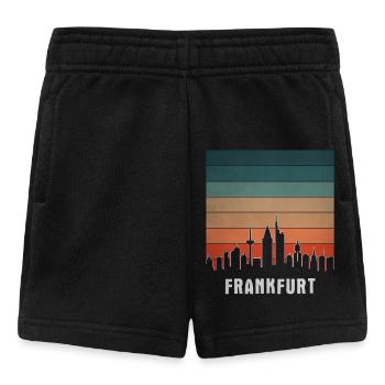 Retro Cities Frankfurt Sunset01 - Baby Shorts - Schwarz - Vorne