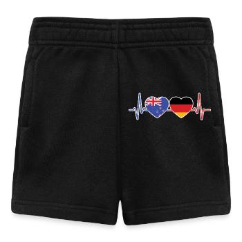 Nouvelle-Zélande Allemagne Néo-Zélandaise Allemand - Short Bébé - noir - Devant