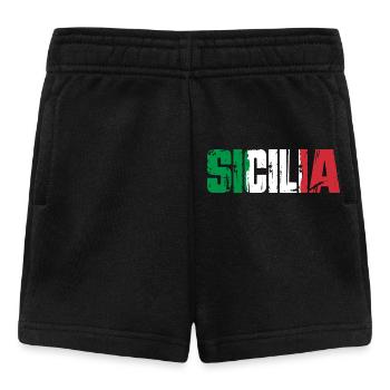 Sicile, Italie, île de Sicile - Short Bébé - noir - Devant