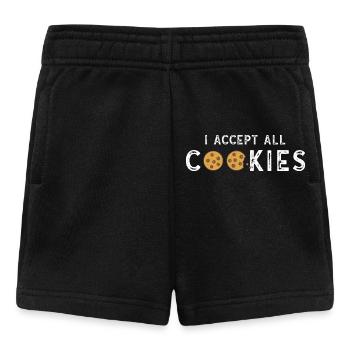 I accept all cookies - Baby Shorts - black - Front