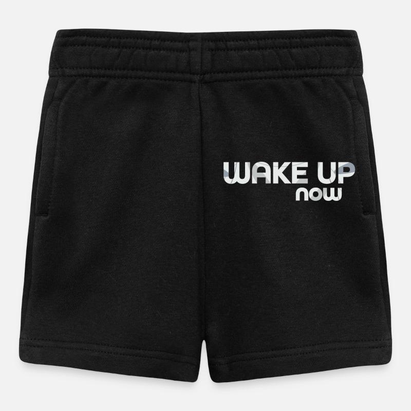 Wake up now - Baby Shorts - black