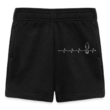 Unicycle Rider on ECG Line - Baby Shorts - black - Front
