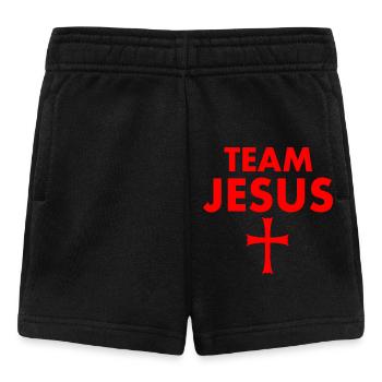 Team jesus - Baby Shorts - Schwarz - Vorne