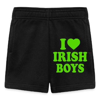 I love irish boys - Baby Shorts - black - Front