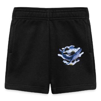 Fisch Fische Meeresbewohner Wal Meeressäuger - Baby Shorts - Schwarz - Vorne