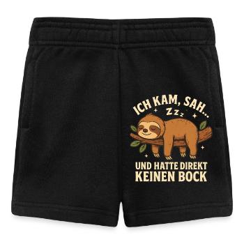 Sloth Gift Sloth Office Work Colleague - Baby Shorts - black - Front