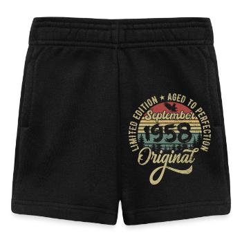 67e anniversaire Septembre 1958 - 67 ans - Short Bébé - noir - Devant
