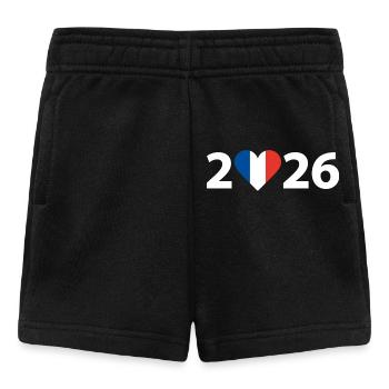 J’aime la France 2026, vacances en France 2026 - Short Bébé - noir - Devant