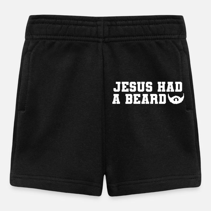 Neues Design, Jesus Had A Beard - Baby Shorts - Schwarz
