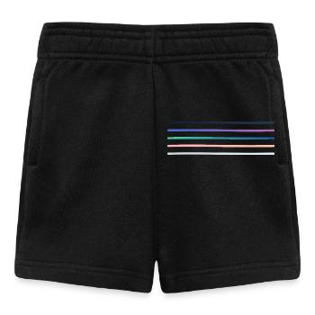 Vibrant stripe palette - Baby Shorts - black - Front