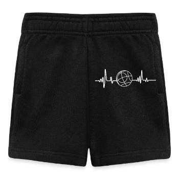 Petanque Boule Heartbeat Boccia Players - Baby Shorts - black - Front