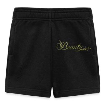 Beauty Schriftzug Natur Design - Baby Shorts - Schwarz - Vorne