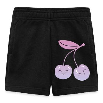 Kirschen Kawaii - Baby Shorts - Schwarz - Vorne