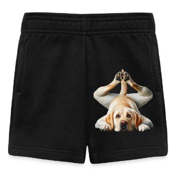 Golden Retriever Yoga Master & Gymnastics - Baby Shorts - black - Front